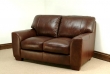 Aniline Leather 2 Seater Sofa Brown - Eaton