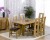 Cadiz Oak Dining Table 180cm &amp; 6 Girona Dining Chairs - Black, Brown or Cream