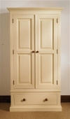 Mottisfont Painted Single Wardrobe 1 Drawer