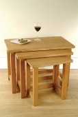 Mottisfont Waxed Nest of 3 Coffee Tables
