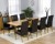 Monaco Oak Extending Dining Table - 150-240cm &amp; 8 Monaco Leather  Chairs