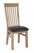 Newtown Oak Dining Chair with Leather Seat - Pair