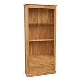 Brooklyn Contemporary Oak 2 Drawer Tall Bookcase  