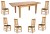Hereford Oak Extending Dining Table &amp; 6 or 8 Hereford Oak Dining Chairs