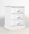 One Range 3 Drawer Bedside - Painted or Painted/Pine