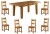 Vancouver Oak Petite 1800-2300mm Extending Dining Table &amp; 6 or 8 Oak Dining Chairs