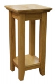 Hereford Rustic Oak Tall Lamp Table