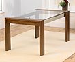 Rochelle Walnut & Glass Dining Table - 150cm