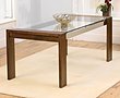 Rochelle Walnut & Glass Dining Table - 180cm 