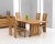 Tavio Oak &amp; Chrome Dining Table - 225cm &amp; 6 Astoria Chairs - Black,  Brown or Cream Leather Seats