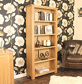 Aston Oak Large Open Bookcase