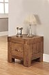 Santana Reclaimed Oak Lamp Table with 1 Drawer