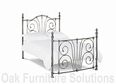 Rebecca Nickel Bedstead - 135cm- Double & 150cm - King Size
