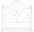 Sofia White Headboard - 135cm - Double &amp; 150cm - King Size