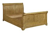 Loire Oak King Size Sleigh Bed 