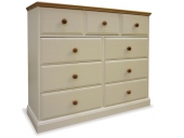 Intone Painted & Oak 3 over 6 Chest - choice of colours
