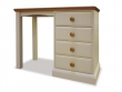 Intone Painted & Oak Single Pedestal Dressing Table - choice of colours