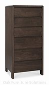 Domino Walnut 6 Drawer Tall Chest 