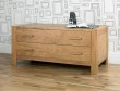Lyon Oak 2 Drawer Wide Chest