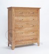 Cambridge Oak 5 Drawer Chest