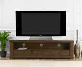 Palermo Dark Oak Large 3 Drawer TV Unit