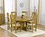 Zenia Oak 150cm Round Dining Table &amp; 6 Castillo Chairs - Cream, Black or Brown 