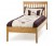 Grace Single Low Footend Bed - Golden Cherry 