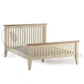 Camden Painted Pine & Ash Painted Double Bed