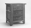 Cambridge Oak 3 Drawer Bedside Chest
