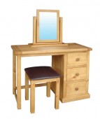 Cotham Pine Dressing Table with Stool & Vanity Mirror