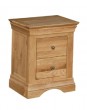 Charente Oak 2 Drawer Bedside