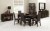 Lyon Walnut End Extension Dining Table - 150cm &amp; 6 Brown Leather Chairs