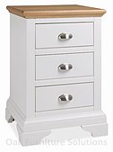 Hampstead Two Tone 3 Drawer Nightstand 