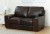 Aniline Leather 2 Seater Sofa Brown - Eaton