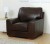 Aniline Leather Armchair Brown - Eaton