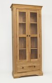 Bordeaux Oak Display Cabinet