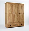 Westbury Reclaimed Oak Triple Wardrobe  