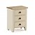 Camden Painted Pine &amp; Ash 3 Drawer Bedside Cabinet