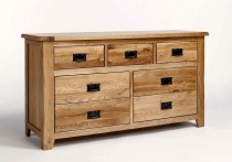 Westbury Reclaimed Oak 3 over 4 Chest of Drawers 