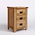 Westbury Reclaimed Oak 3 Drawer Bedside Cabinet