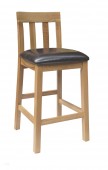 Jacob Bycast Leather Seat Bar Stool - Pair