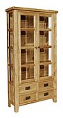 Chiltern Oak Large Display Cabinet 