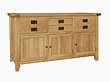 Chiltern Grand Oak 3 Deep Drawer Sideboard 