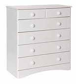 Scandi White 2+4 Drawer Chest