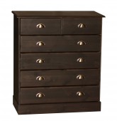 Terra Pine Dark Stain 2+4 Drawer Chest 